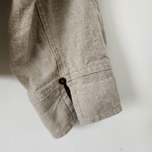 Sundance Button Front Linen Jacket Size P (Small) - Picture 9 of 10